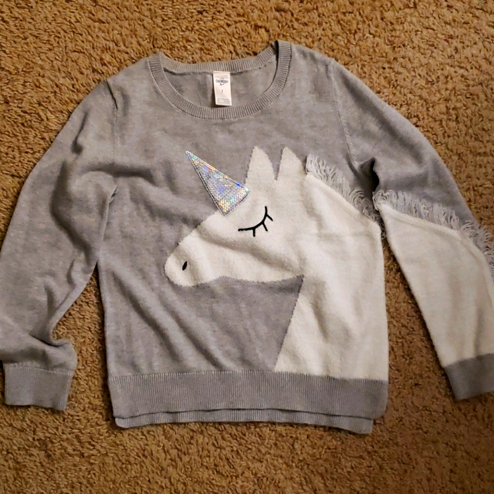 Girls Unicorn sweater